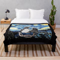 Plush blanket featuring a Van Gogh Starry Night inspired design for pet rats