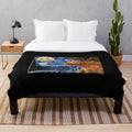 Starry night plush blanket inspired by the popular children's show "Bear in the Big Blue House