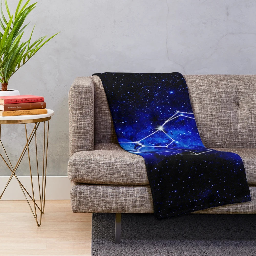Orion constellation plush blanket for stargazing and astronomy lovers