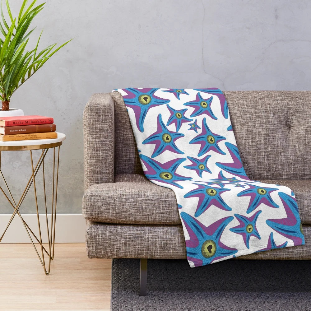 Starro the Conqueror starfish plush blanket with pop culture artwork