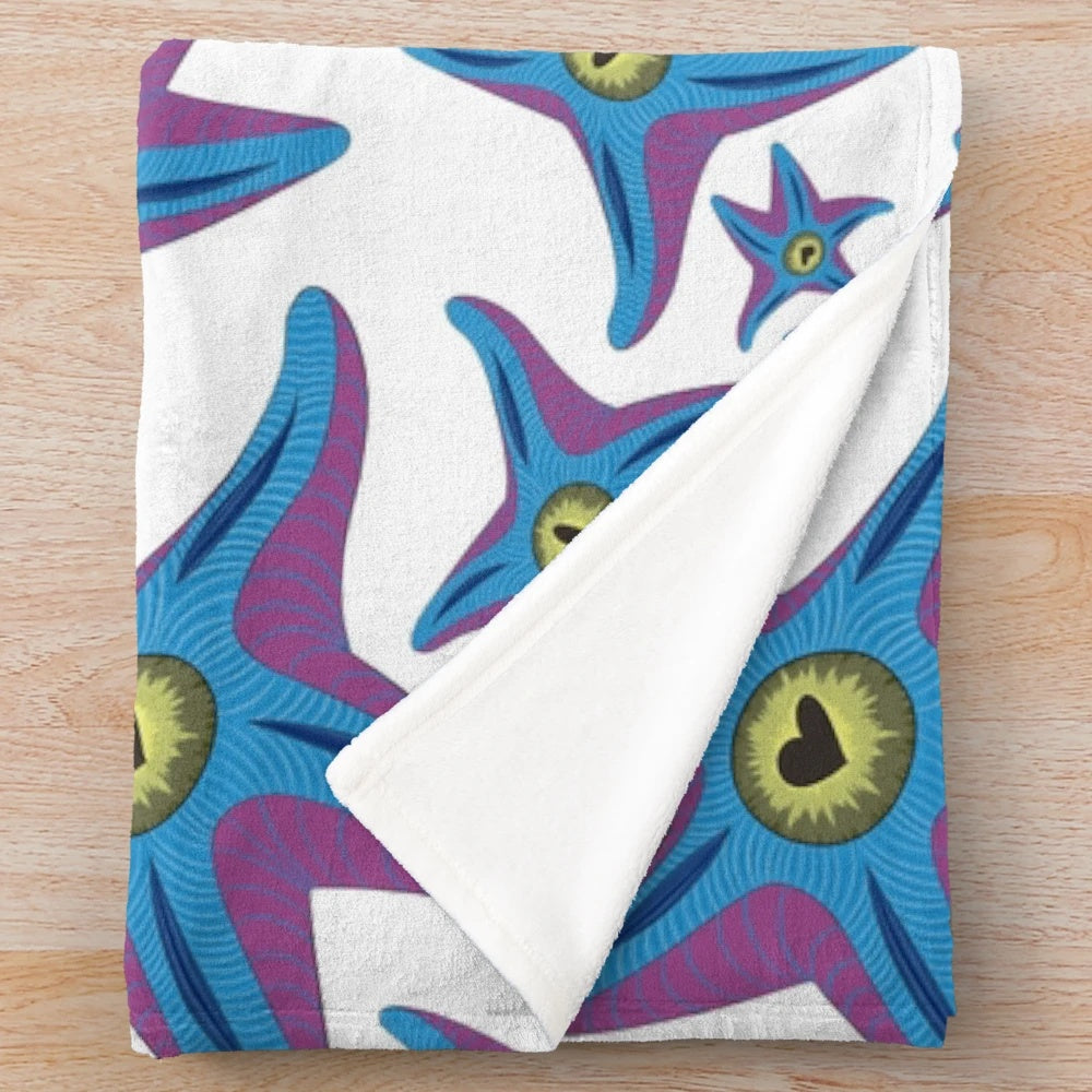 Starro the Conqueror starfish plush blanket with pop culture artwork