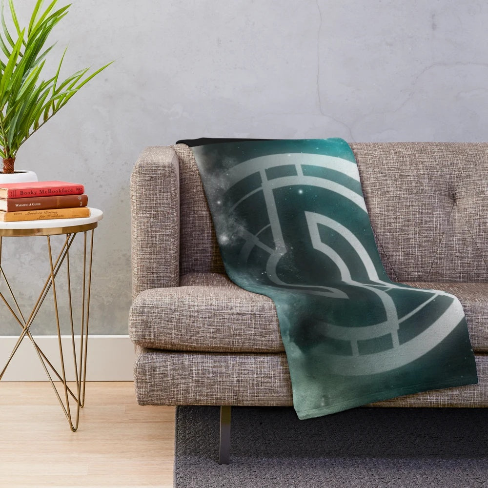Starset inspired plush blanket featuring the band's logo and design
