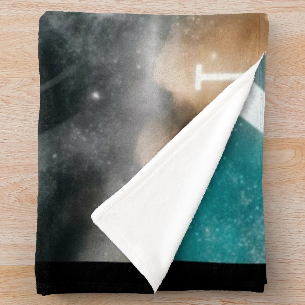 Starset inspired plush blanket featuring the band's logo and design