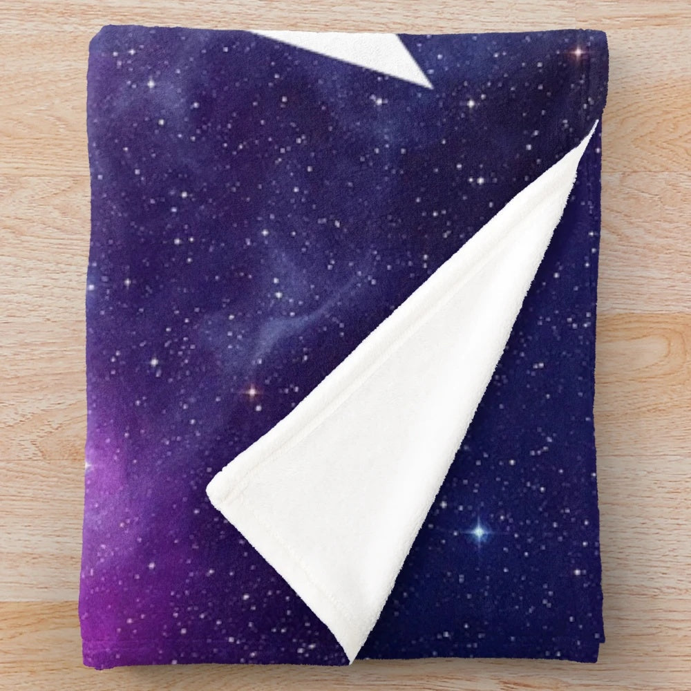 Starset inspired purple nebula plush blanket