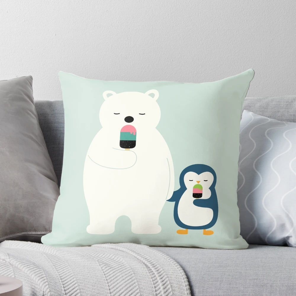 Stay Cool Polar Bear Pillow - Enjoy a Comfortable and Refreshing Night's Sleep