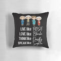 Golden Girls Pillow featuring the iconic characters from the beloved 80s sitcom