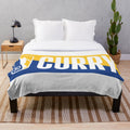 Steph Curry '3' logo plush blanket for basketball fans