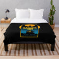 Stephen King inspired plush blanket with horror and vampire motifs