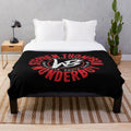 Stephen Thompson inspired plush blanket with martial arts graphics