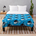 Stereophonics inspired plush blanket featuring retro music design