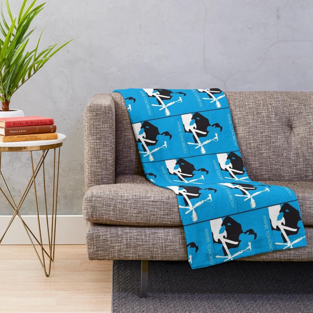 Stereophonics inspired plush blanket featuring retro music design