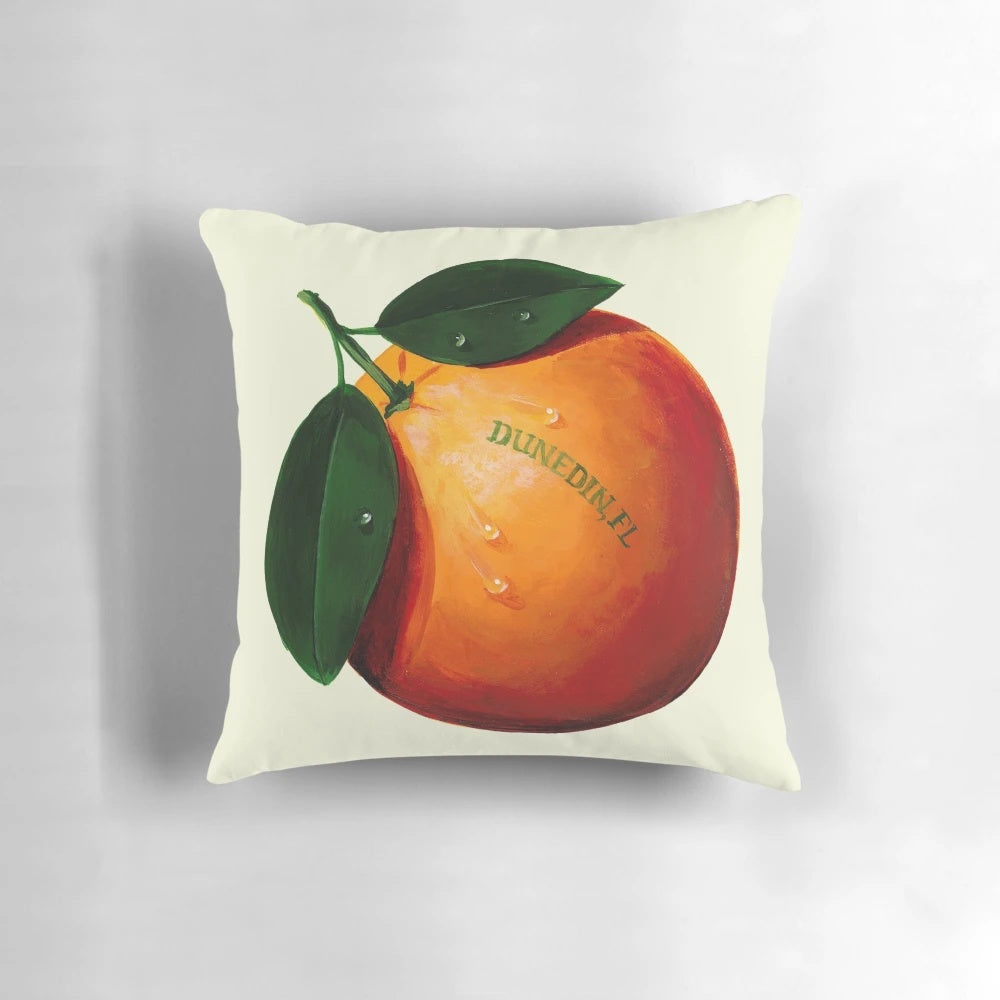 Steve Spathelf Original Dunedin Florida Orange Pillow