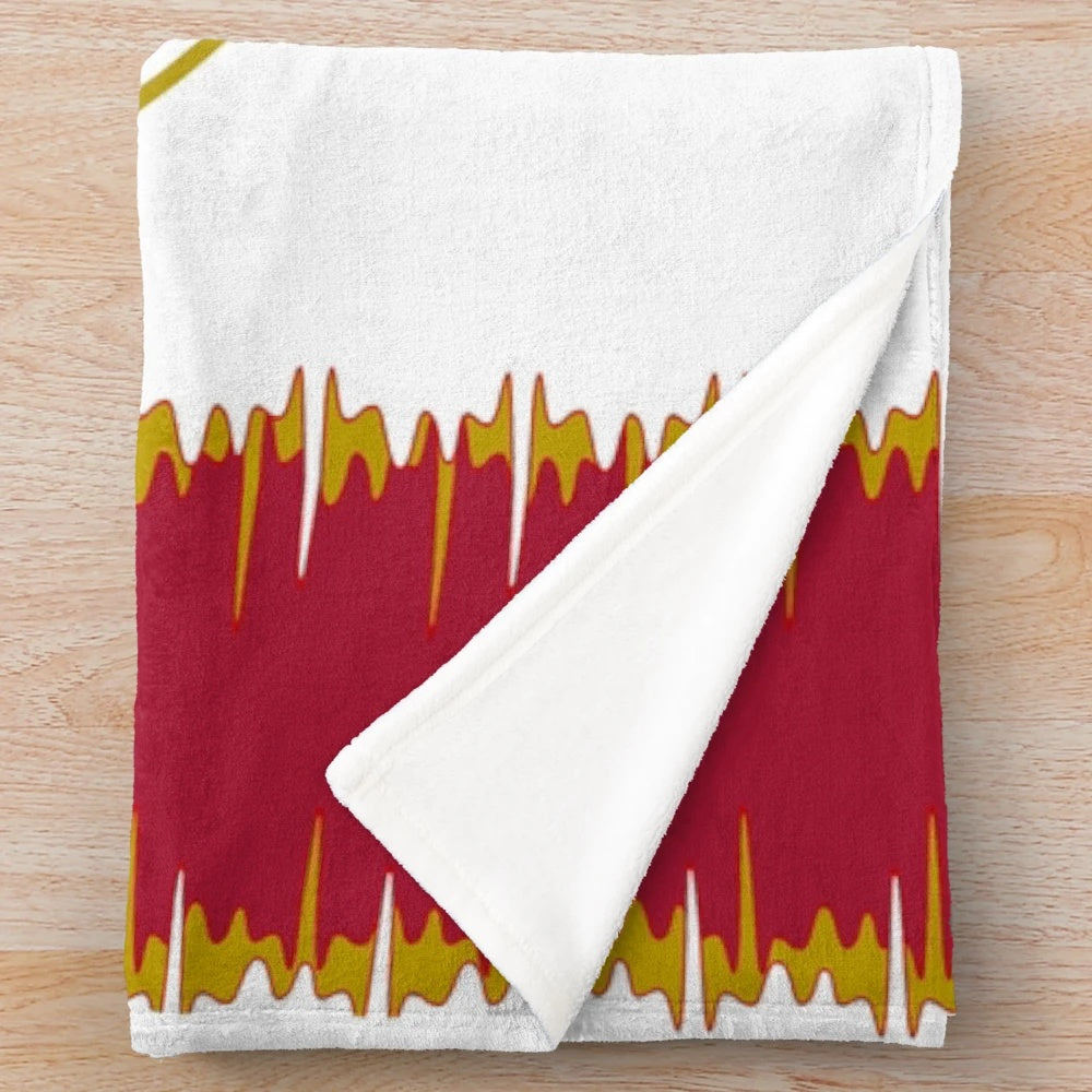 Stevenage FC Plush Blanket with Red and White Colors