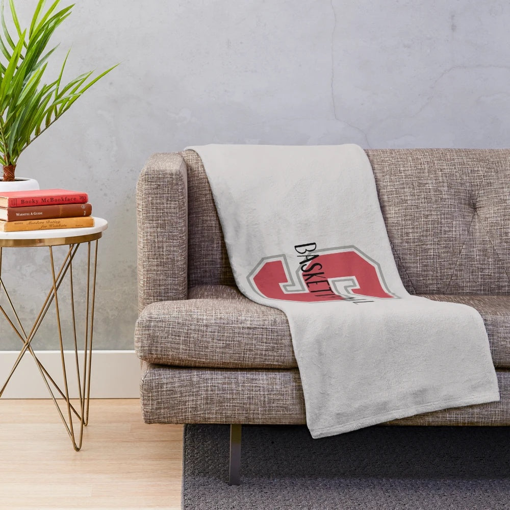 Stevens Institute of Technology Basketball-Inspired Plush Blanket