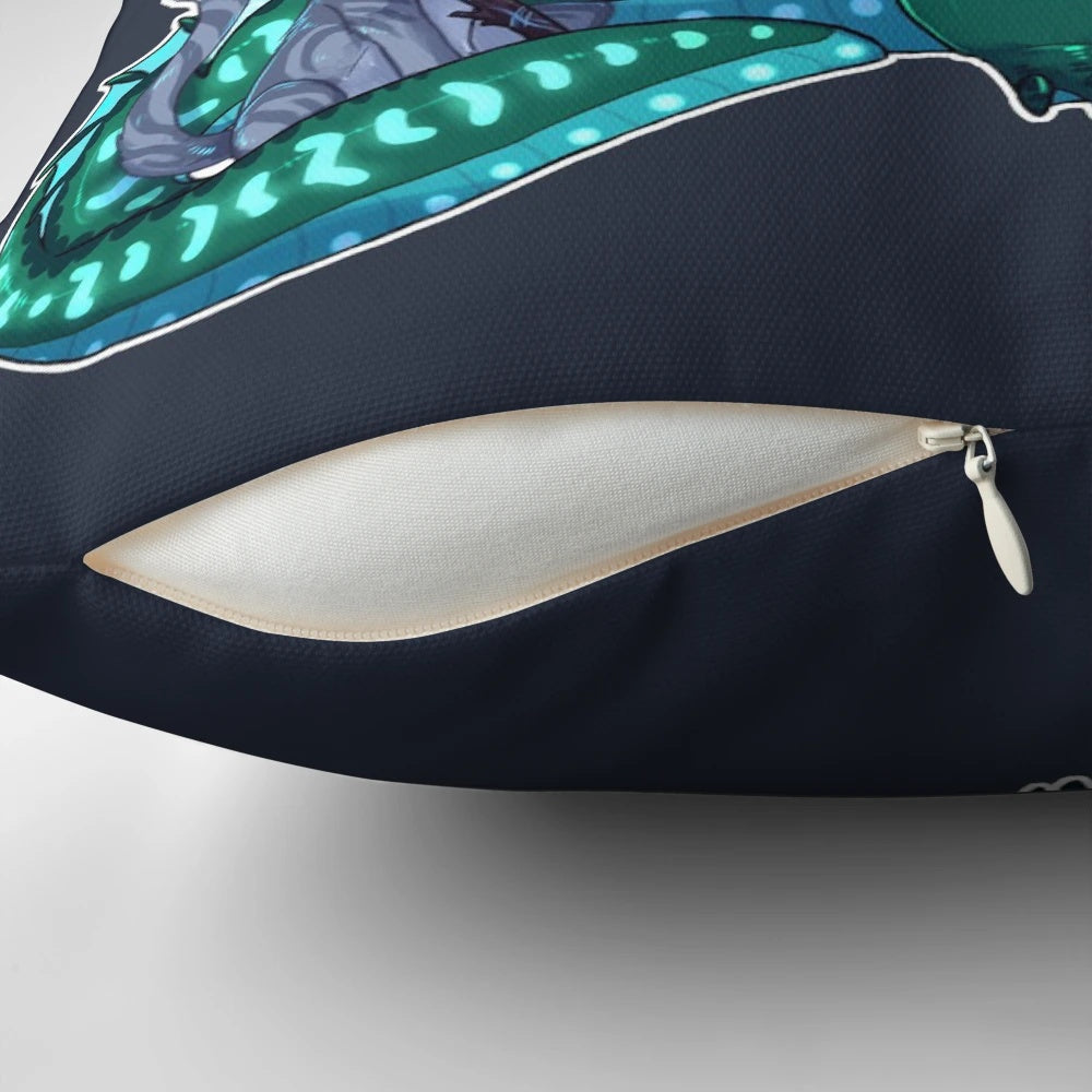 Stick bois pillow featuring characters Turtle and Jayfeather from the popular fantasy book series Wings of Fire and Warriors.