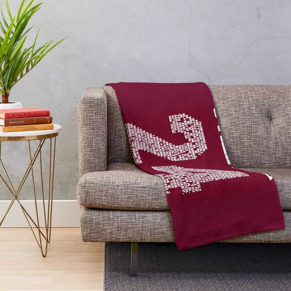 Stiles Stilinski "Teen Wolf" Quote Jersey Style Plush Blanket