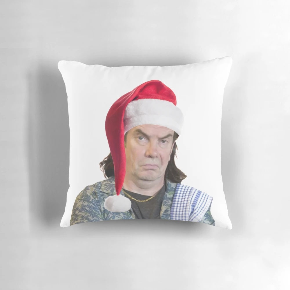 Still Game Boaby Christmas Pillow featuring the iconic character from the beloved Scottish sitcom