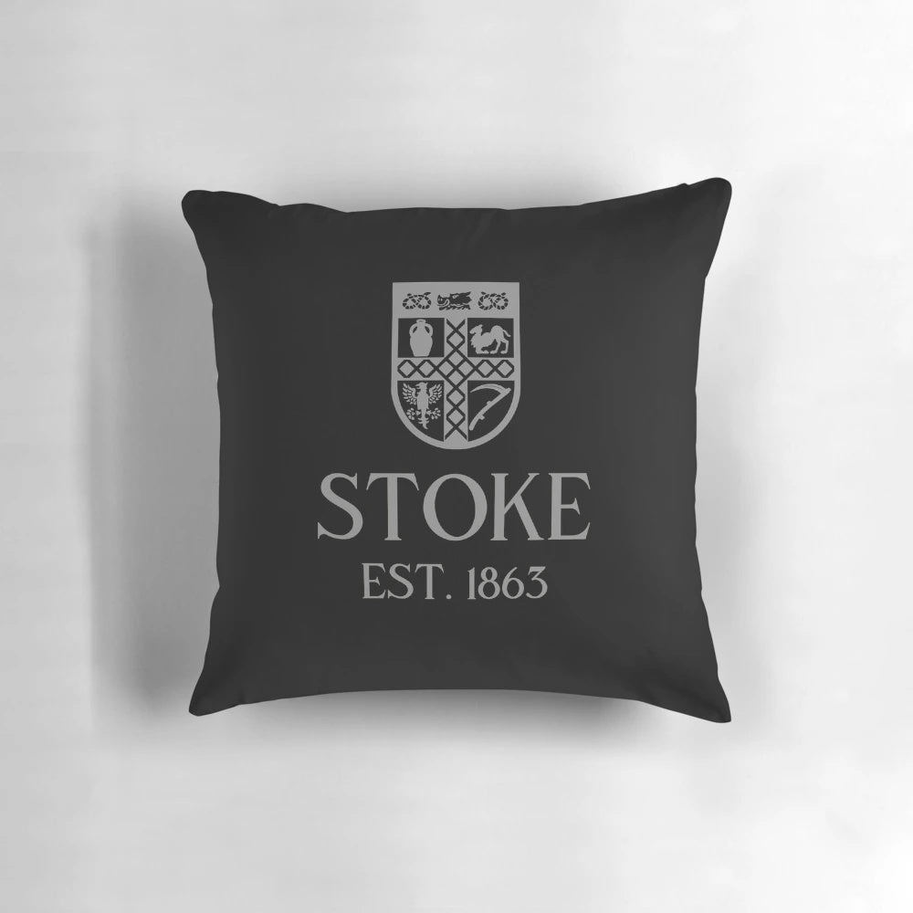 Stoke City FC Grey Football Pillow