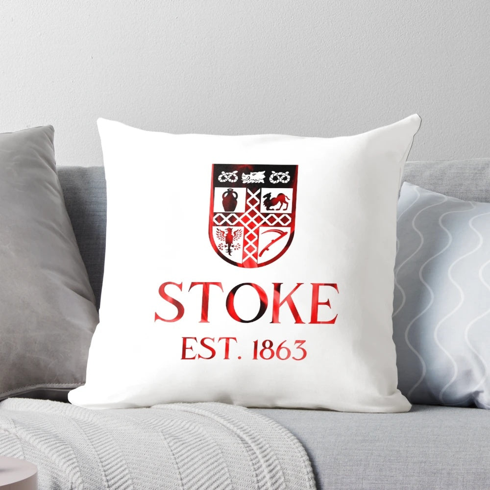Stoke City Football Pillow featuring the iconic Stoke City emblem