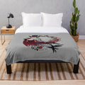 Stolas Helluva Boss inspired plush blanket