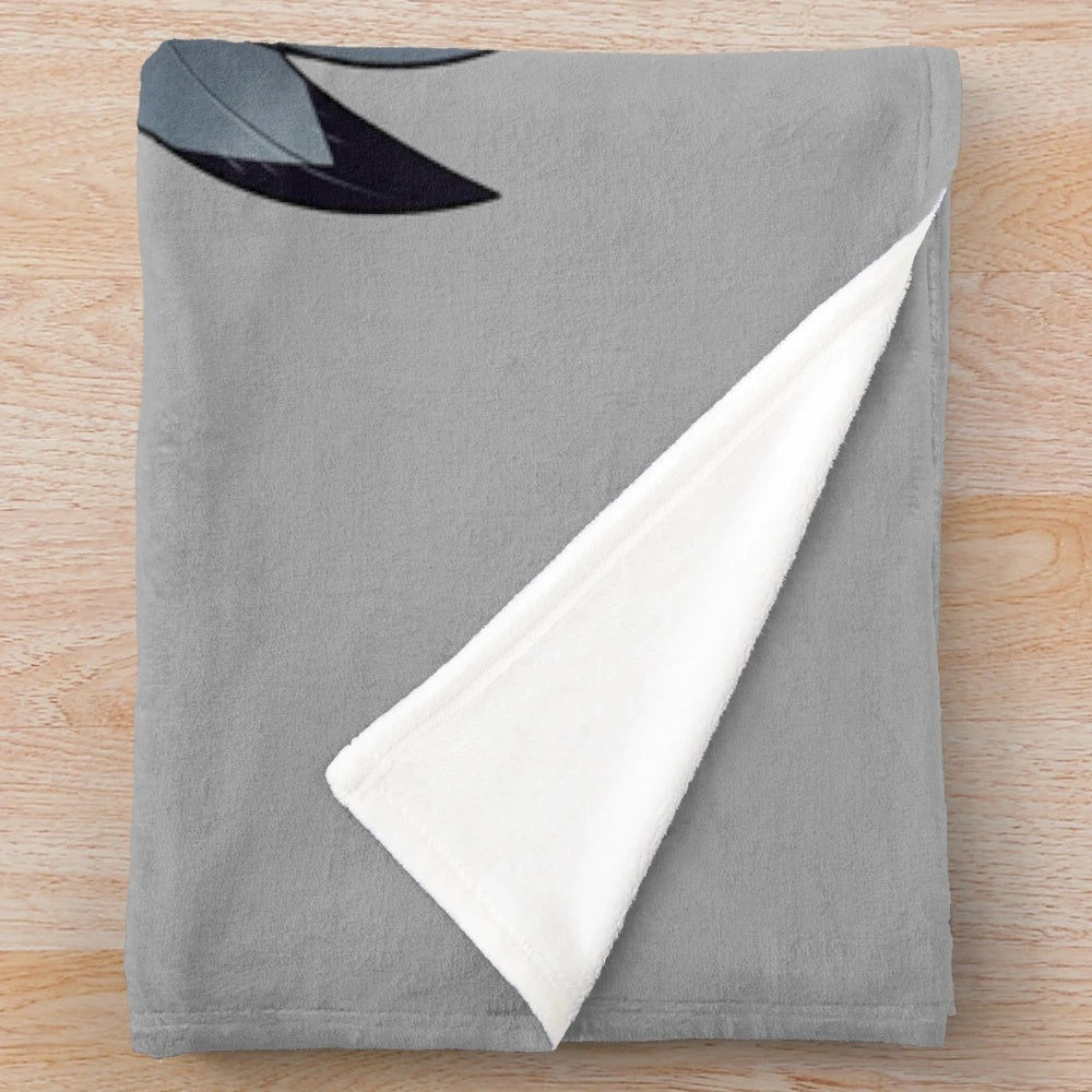 Stolas-inspired plush blanket featuring the Helluva Boss character