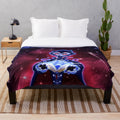 Stolas inspired plush blanket featuring the character from the show Helluva Boss