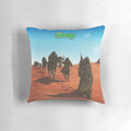 Pillow featuring the album cover art for Dopesmoker by the stoner metal band Sleep