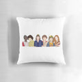 Stranger Things 3 Retro 80s Aesthetic Pillow featuring the main characters