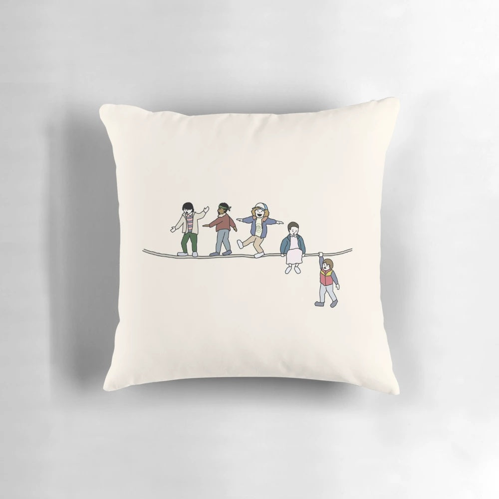 Stranger Things Acrobat and the Flea Graphic Design Pillow