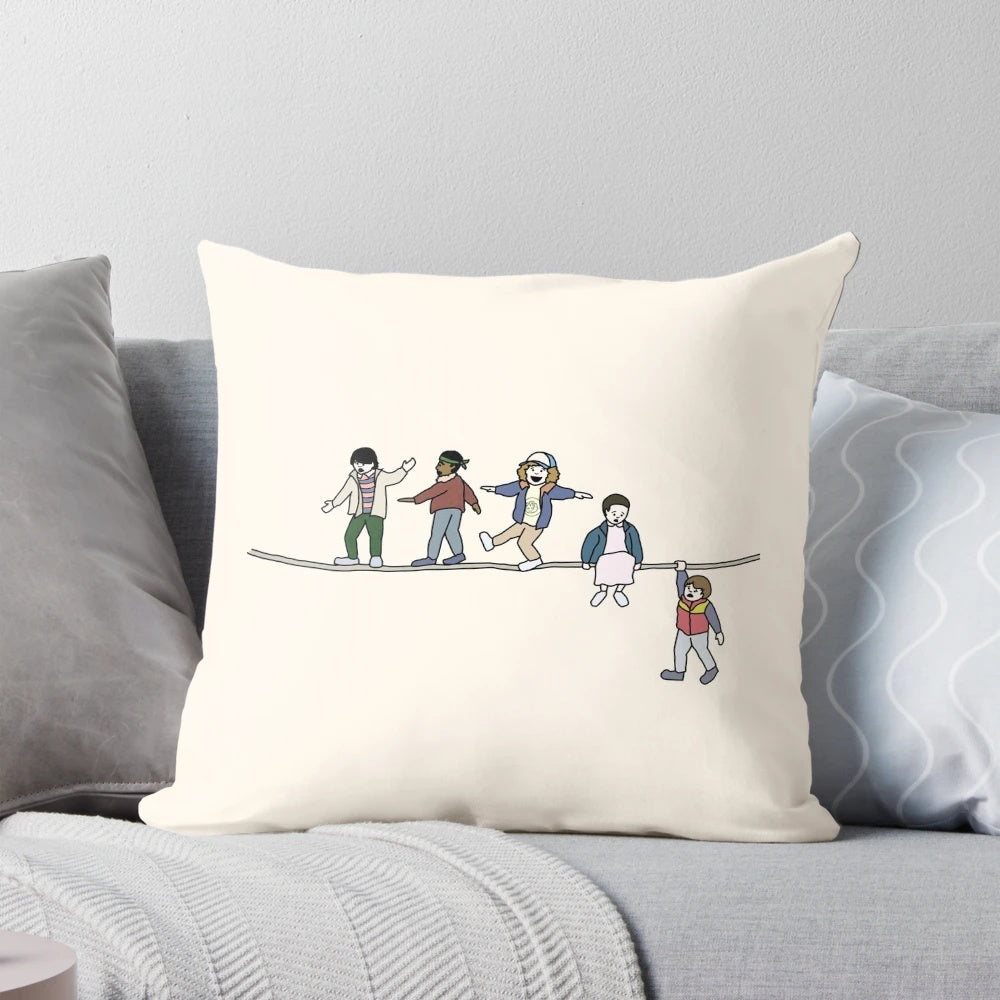 Stranger Things Acrobat and the Flea Graphic Design Pillow