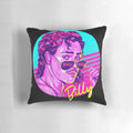 Stranger Things inspired Billy Hargrove fan art design printed on a soft, comfortable pillow.