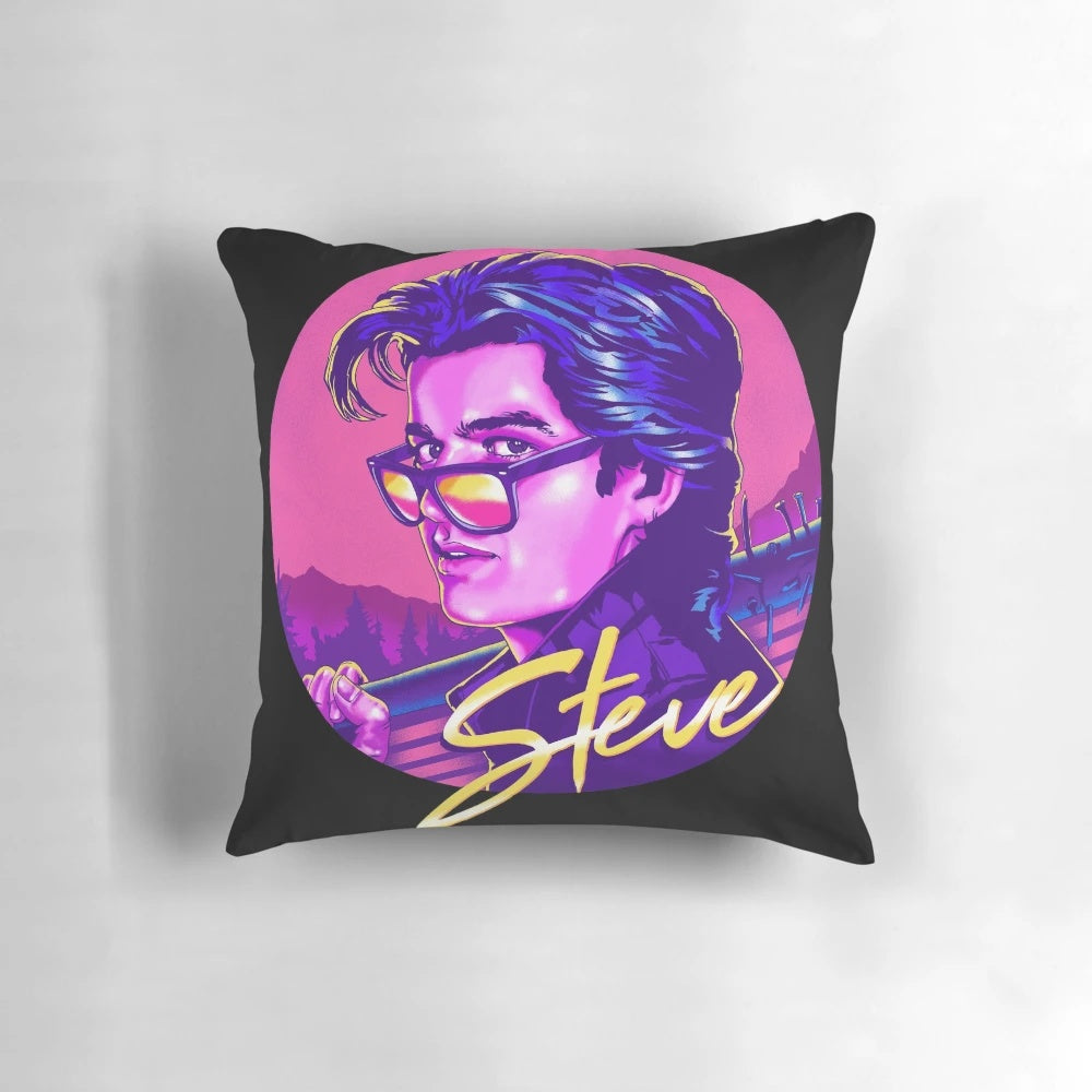 Stranger Things Inspired Steve Harrington Decorative Throw Pillow