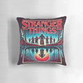Stranger Things Netflix Pillow featuring retro design with Hellfire Club and Hawkins Adventure elements