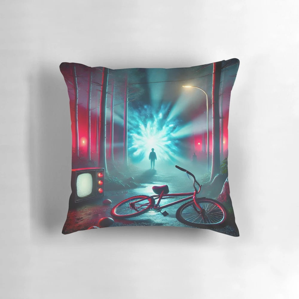 Stranger Things Retro Upside Down Themed Pillow - Perfect Home and Bedroom Decor