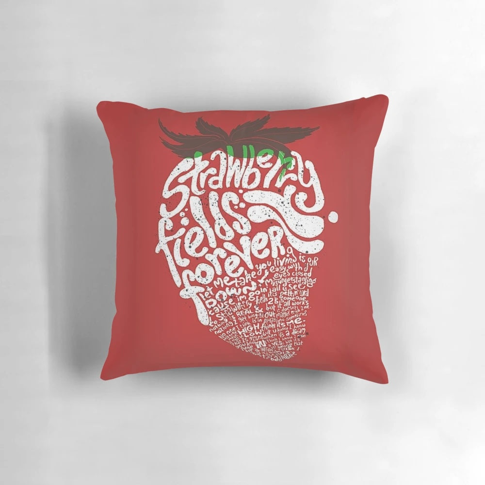 Strawberry Fields Forever Beatles Pillow