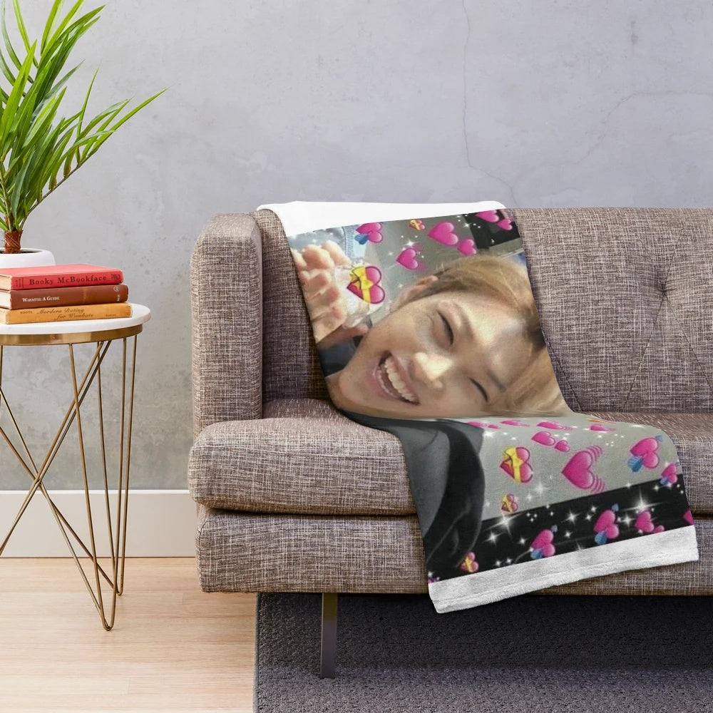 Stray Kids Felix Heart Meme Inspired Plush Blanket