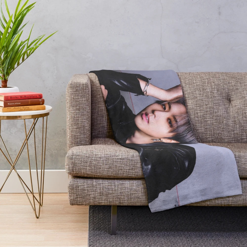 Stray Kids Han-Inspired Plush Blanket