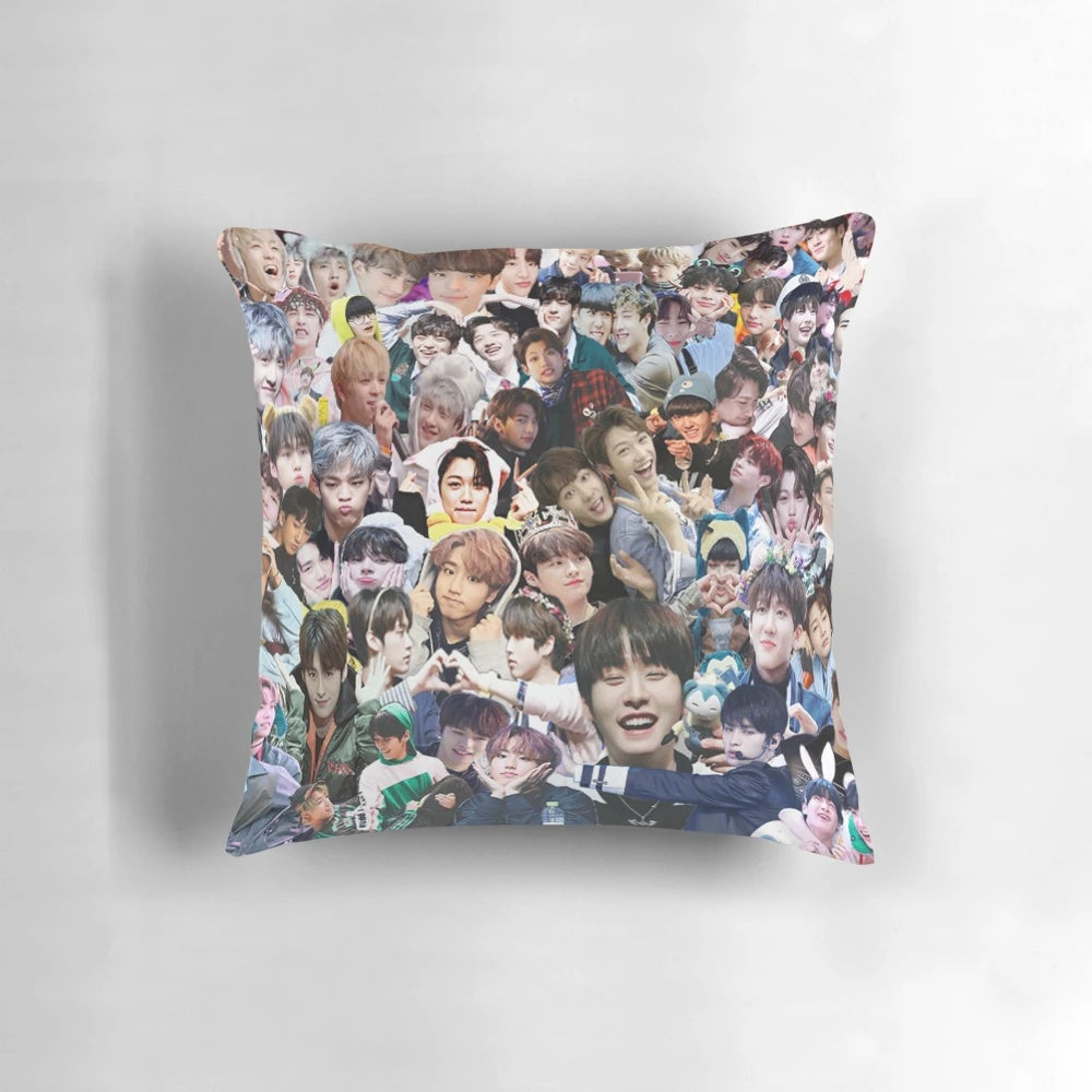 Stray Kids inspired plush pillow featuring the group's members