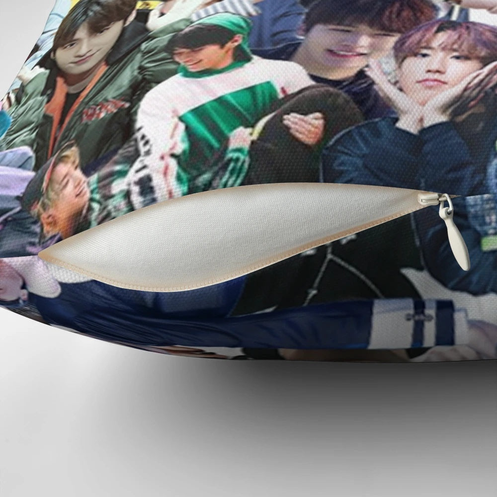 Stray Kids inspired plush pillow featuring the group's members