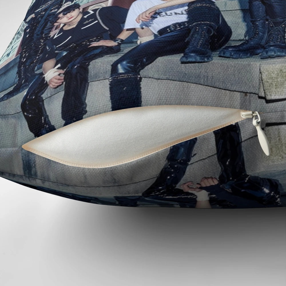 Stray Kids 'No Easy' album cover printed on a high-quality pillow