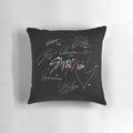 Stray Kids OT8 Black Pillow with Signed Logo
