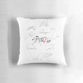 Stray Kids OT9 signatures themed white pillow