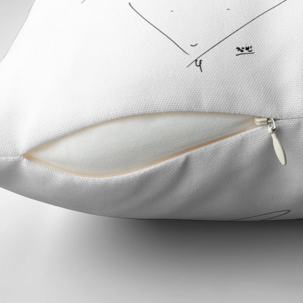 Stray Kids OT9 signatures themed white pillow