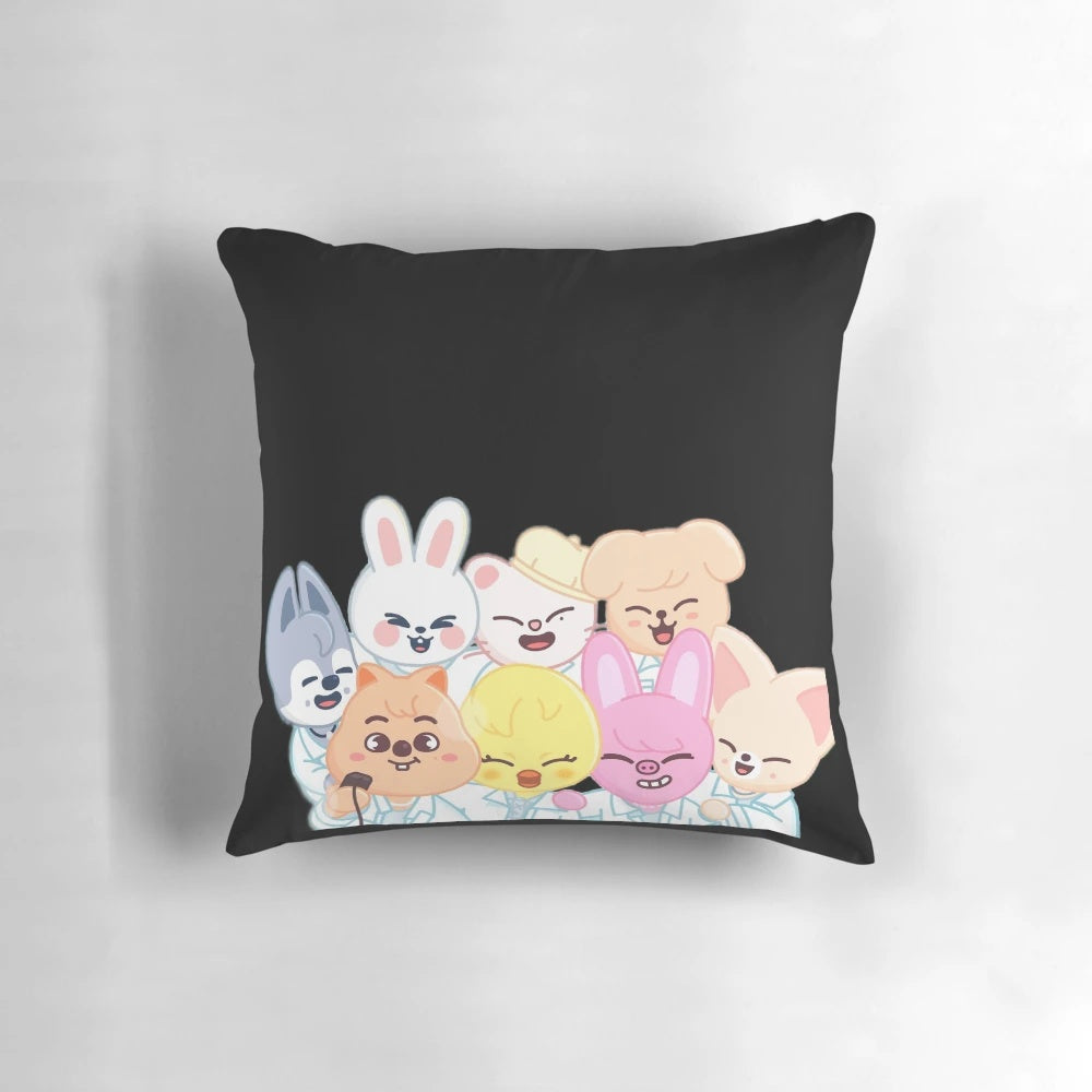 Stray Kids SKZOO plush pillow featuring the group's signature animal characters