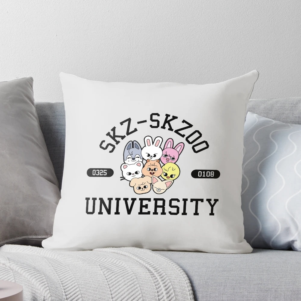 Stray Kids SKZOO University Logo Plush Pillow