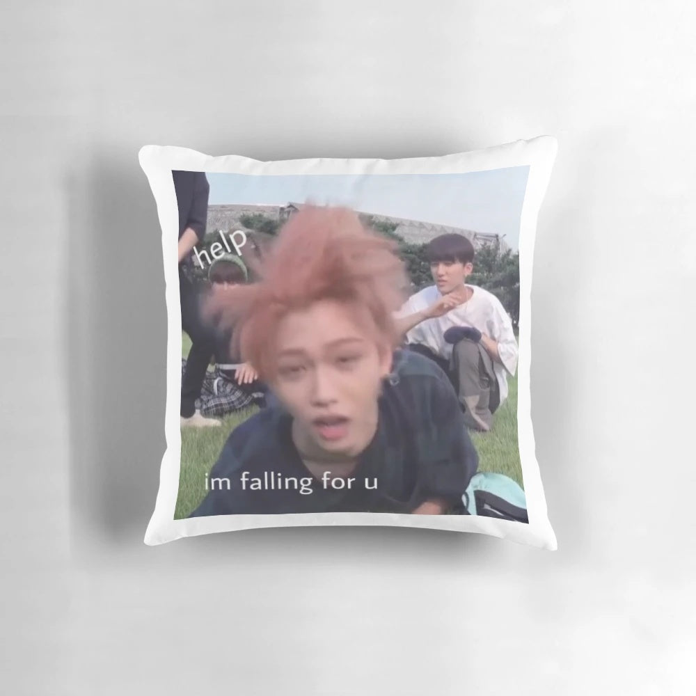 Straykids Felix Meme Pillow, featuring the popular Kpop idol