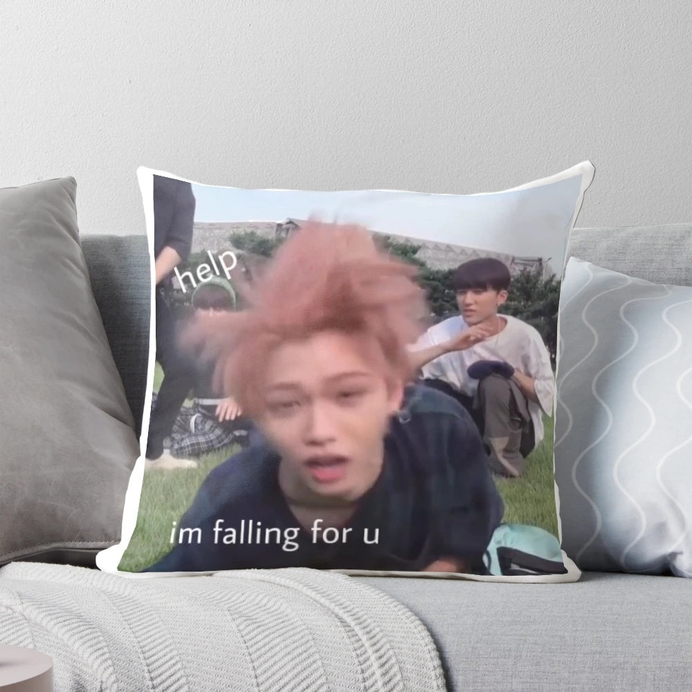 Straykids Felix Meme Pillow, featuring the popular Kpop idol