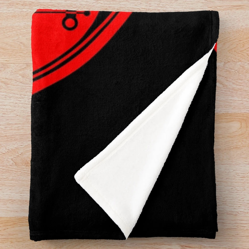Yin Yang Guitar and Bass Plush Blanket