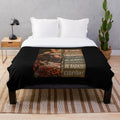 A plush blanket featuring a powerful female samurai warrior