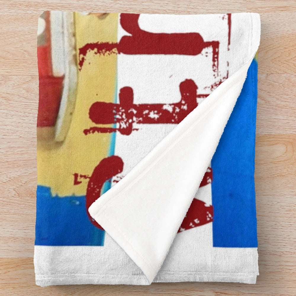 Stroszek-inspired plush blanket featuring iconic film stills and scenes
